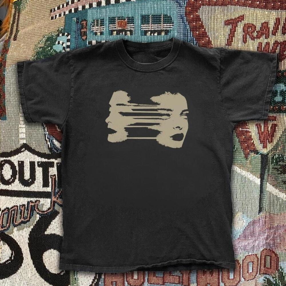 Black Graphic Tee With A Unique Design